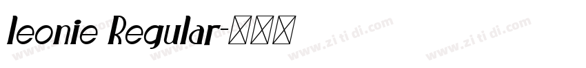 leonie Regular字体转换